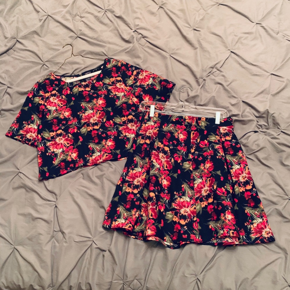 Floral Skirt Set